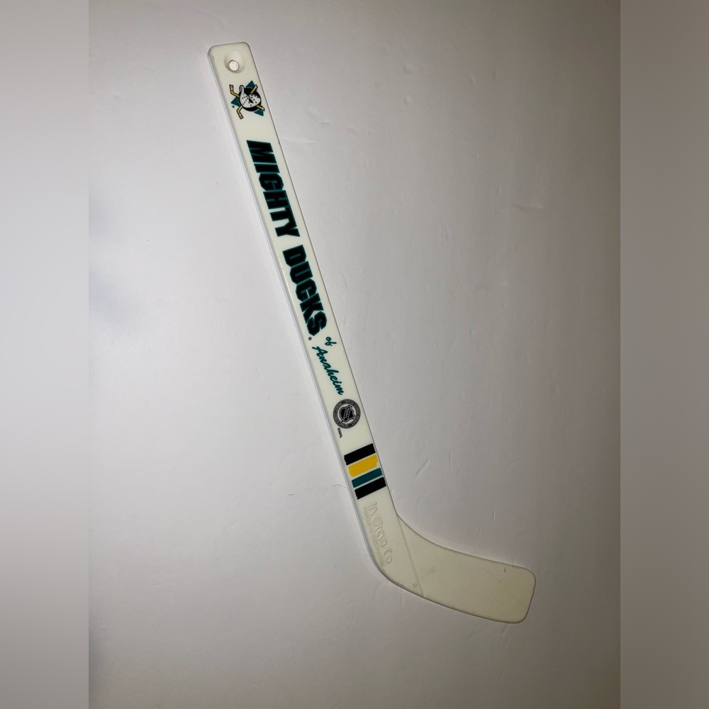 Vintage NHL InGlassCo Mighty Ducks Mini Hockey Stick Made in Canada